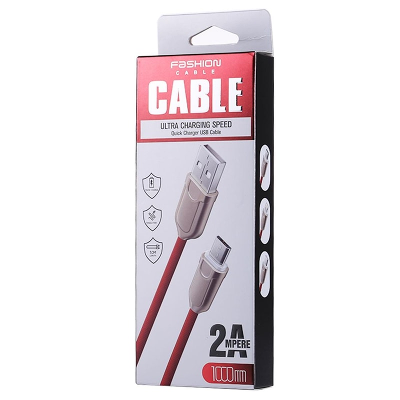 Fast Charge 2A Micro USB Charging Cable 1m Durable USB 2.0 Data Sync Cable