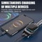 Dual Retractable Car Charger with Bluetooth FM Transmitter and Fast Charging MP3 Player
