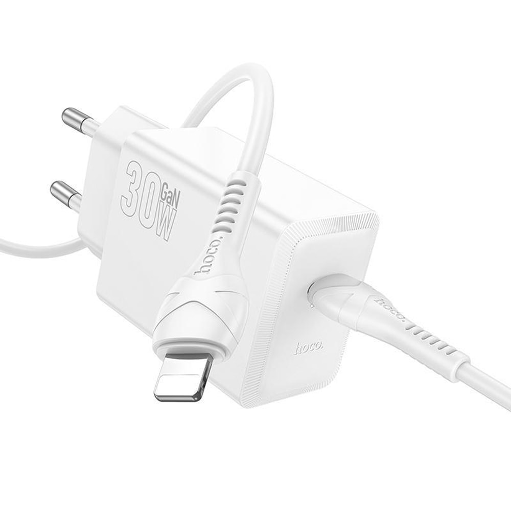 PD30W Fast USB-C Charger with Lightning Cable Compact Power Adapter
