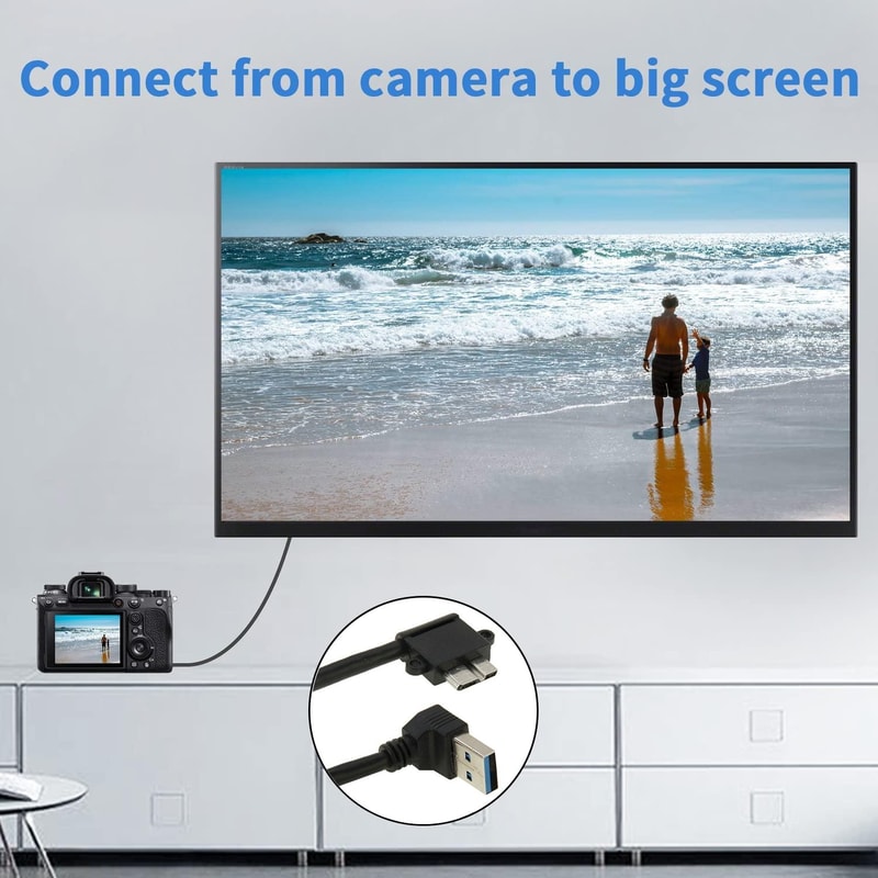 90 Degree USB 3.0 to Micro USB 3.0 Angled Short Data Cable 26cm for Galaxy Note 3 N9000 Fast Sync