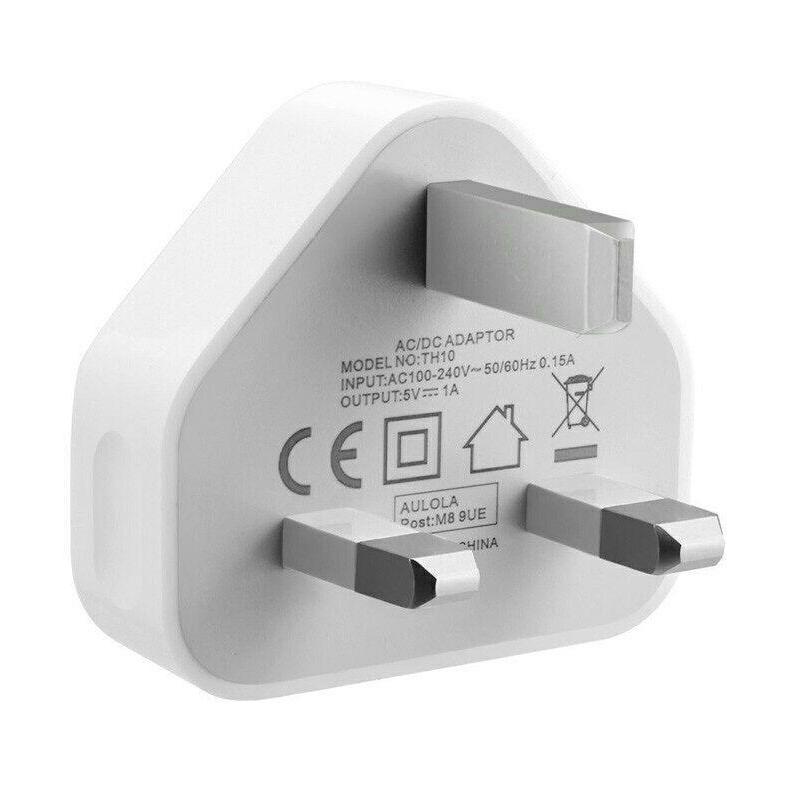 Compact 5V 1A USB Wall Charger White Safe Travel Power Adapter 1