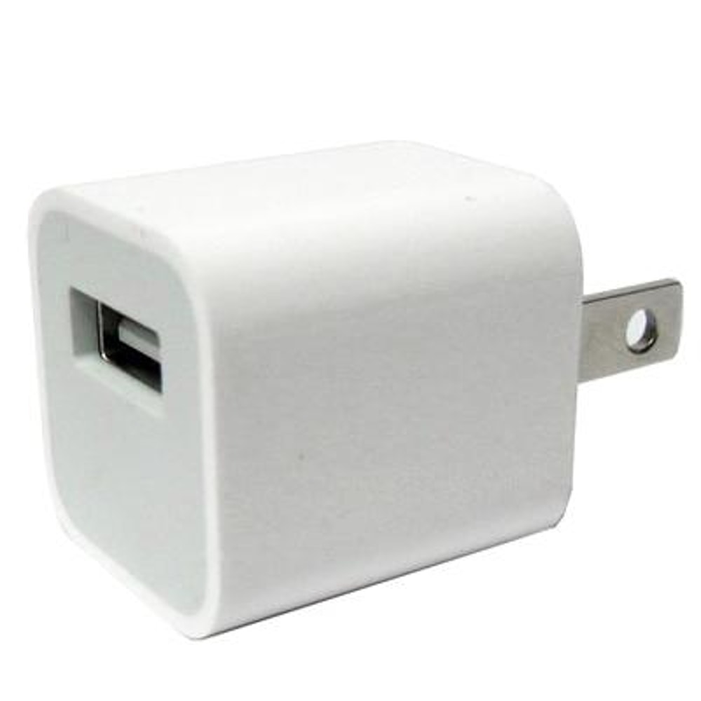 Compact 5V 1A USB Wall Charger White Safe Travel Power Adapter 2