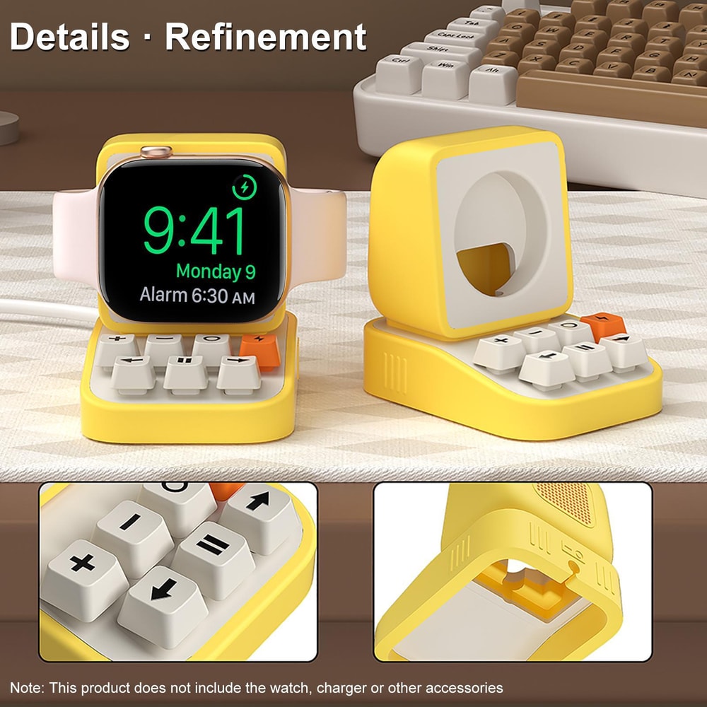 XDcase Typewriter Design Apple Watch Charging Stand Cable Management Dock