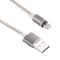 360 Degree Rotating Magnetic Lightning Charging Cable LED Indicator 1m Braided 8 Pin USB Cable
