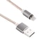 360 Degree Rotating Magnetic Lightning Charging Cable LED Indicator 1m Braided 8 Pin USB Cable