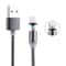 360 Degree Rotating Magnetic Lightning Charging Cable LED Indicator 1m Braided 8 Pin USB Cable