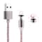 360 Degree Rotating Magnetic Lightning Charging Cable LED Indicator 1m Braided 8 Pin USB Cable