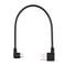 24cm Right Angle Micro USB Elbow Charging Cable for Fast Convenient Charging