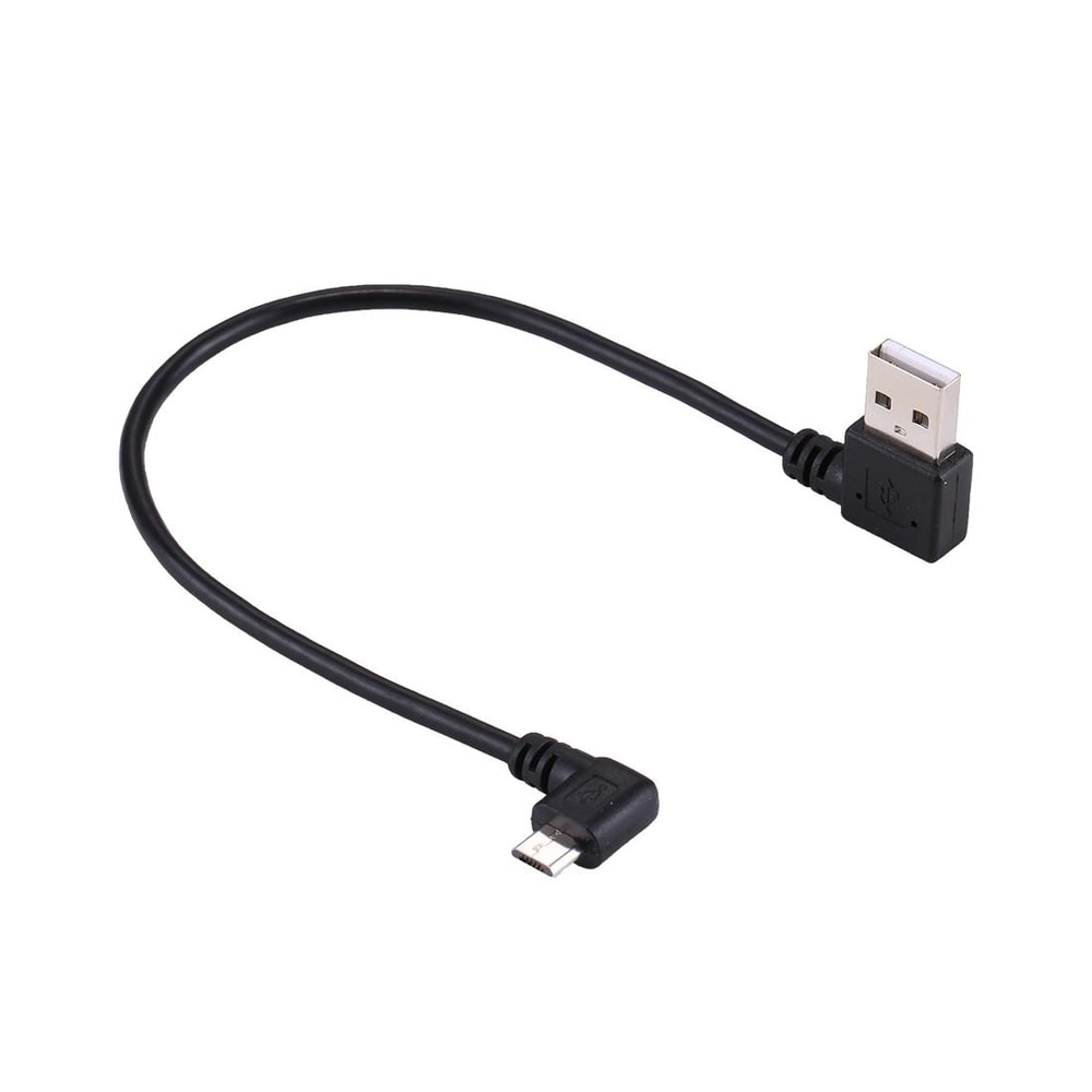 24cm Right Angle Micro USB Elbow Charging Cable for Fast Convenient Charging