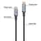 140W USB C Fast Charging Cable 1.2m Nylon Braided Laptop Phone Charger