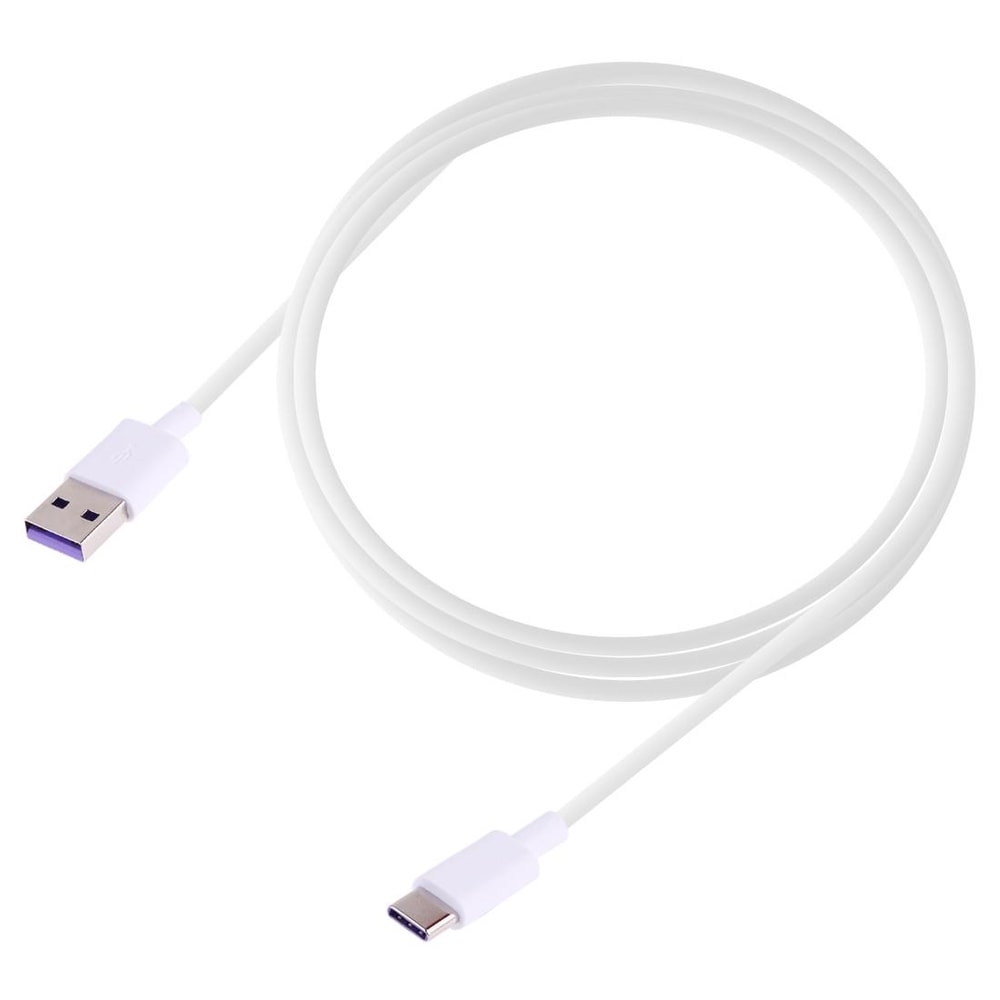 1.5m USB to USB-C Fast Charging Cable 5V 4A Type-C Charge Cable White