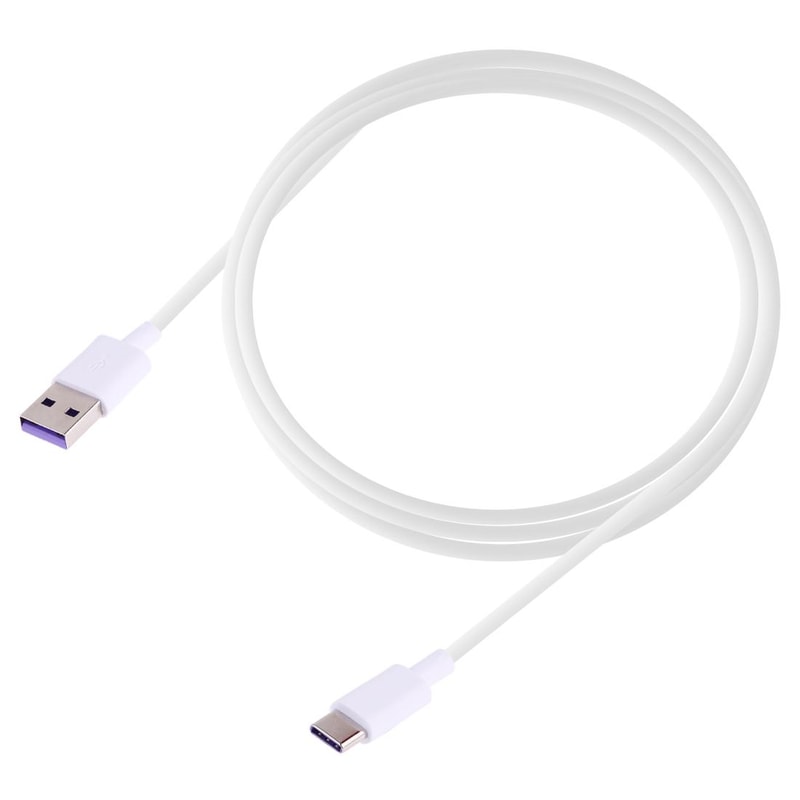 1.5m USB to USB-C Fast Charging Cable 5V 4A Type-C Charge Cable White