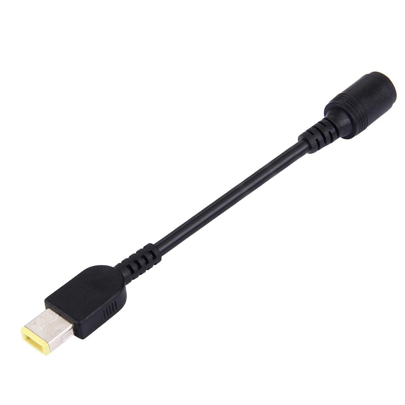 Square Male to 7.9 x 5.5mm Laptop Power Adapter Cable 10cm Notebook Charger Conversion Connector