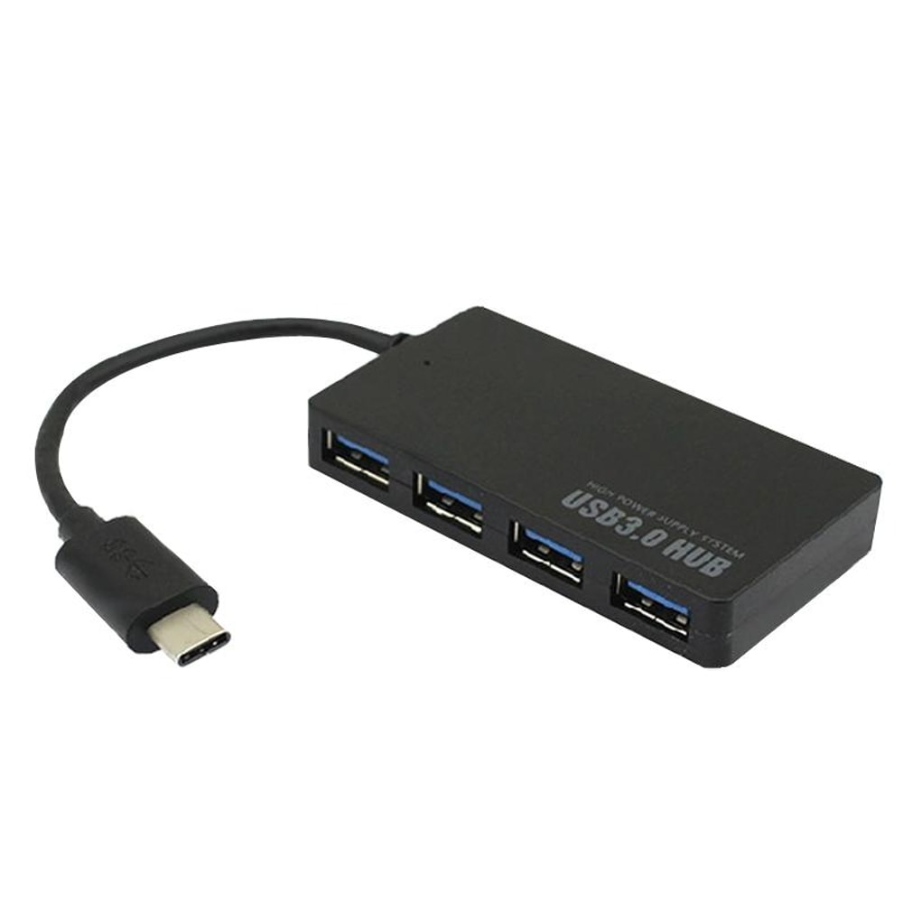 USB-C 4-Port USB 3.0 Hub Adapter Type-C Expansion for Laptop MacBook
