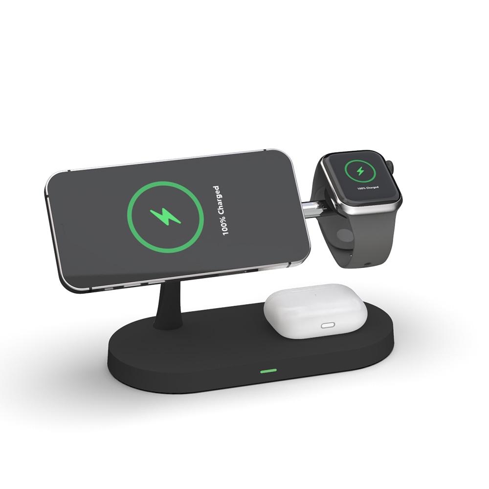 5-in-1 Magnetic Wireless Charging Station 15W Fast Charging Dock for iPhone Apple Watch AirPods