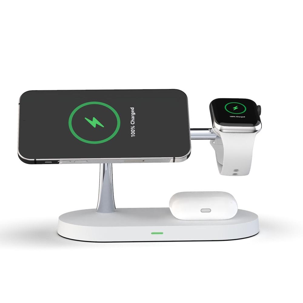 5-in-1 Magnetic Wireless Charging Station 15W Fast Charging Dock for iPhone Apple Watch AirPods