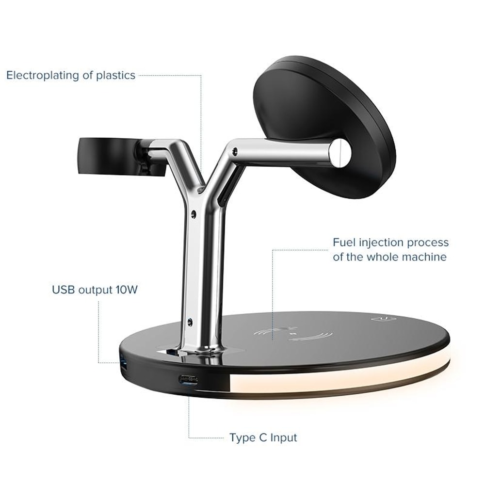3-in-1 25W Magnetic Wireless Charging Station for iPhone Apple Watch AirPods Fast Charging Dock
