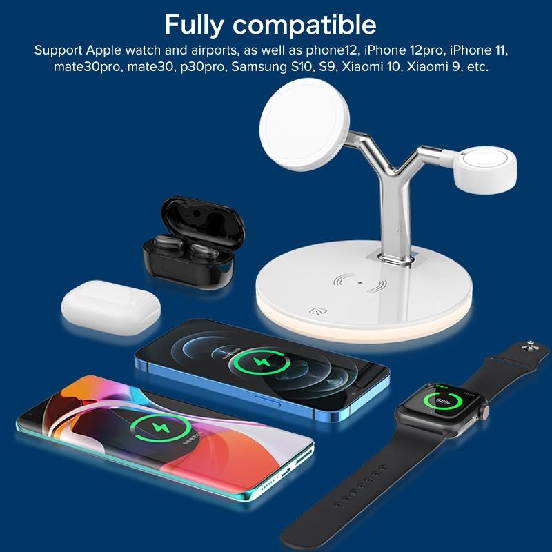 3-in-1 25W Magnetic Wireless Charging Station for iPhone Apple Watch AirPods Fast Charging Dock