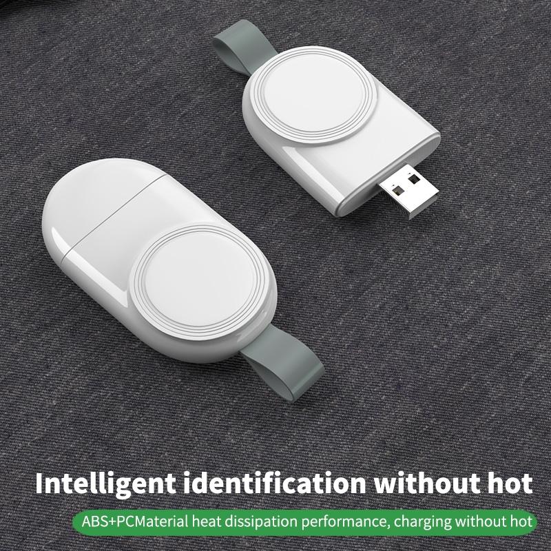 For Apple Watch Magnetic Wireless Charger USB Portable Fast Charging Dock White