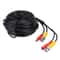20m CCTV Cable RG59 Coaxial CCTV Video Power Cable Security Camera Cable with BNC Power Connectors