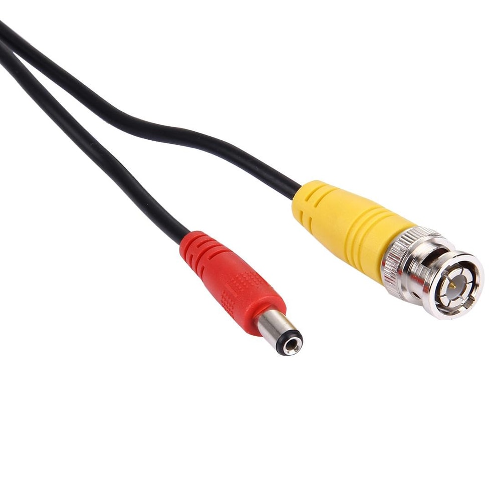 20m CCTV Cable RG59 Coaxial CCTV Video Power Cable Security Camera Cable with BNC Power Connectors