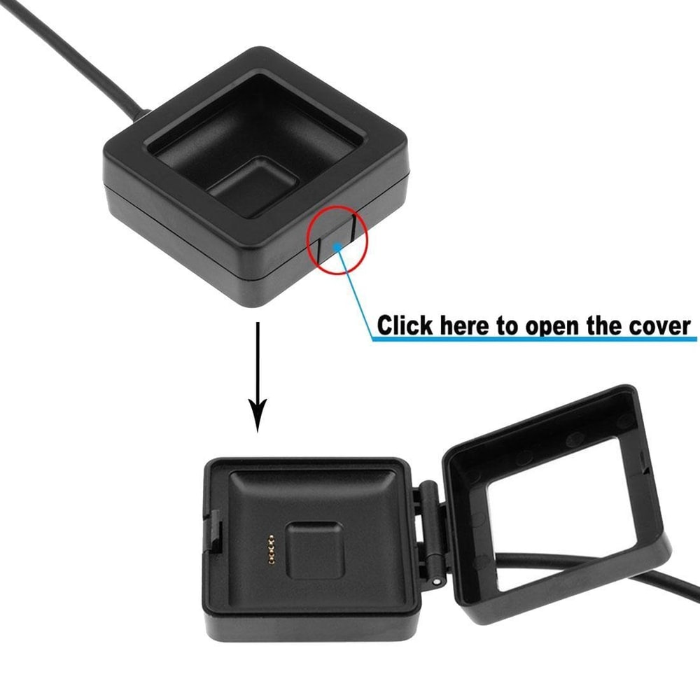 Fitbit Blaze USB Charging Cable 1m Replacement Fast Sync Charger Cord Black