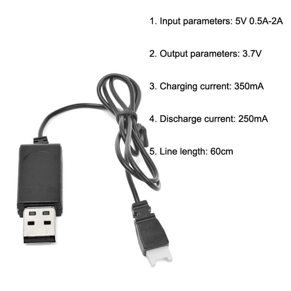 Drone Battery Charging Cable 3.7V Lithium USB Air-to-Air Charger for RC Models
