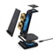QGeeM 3 in 1 Portable Detachable Wireless Charger Dock for Phone Watch Earbuds