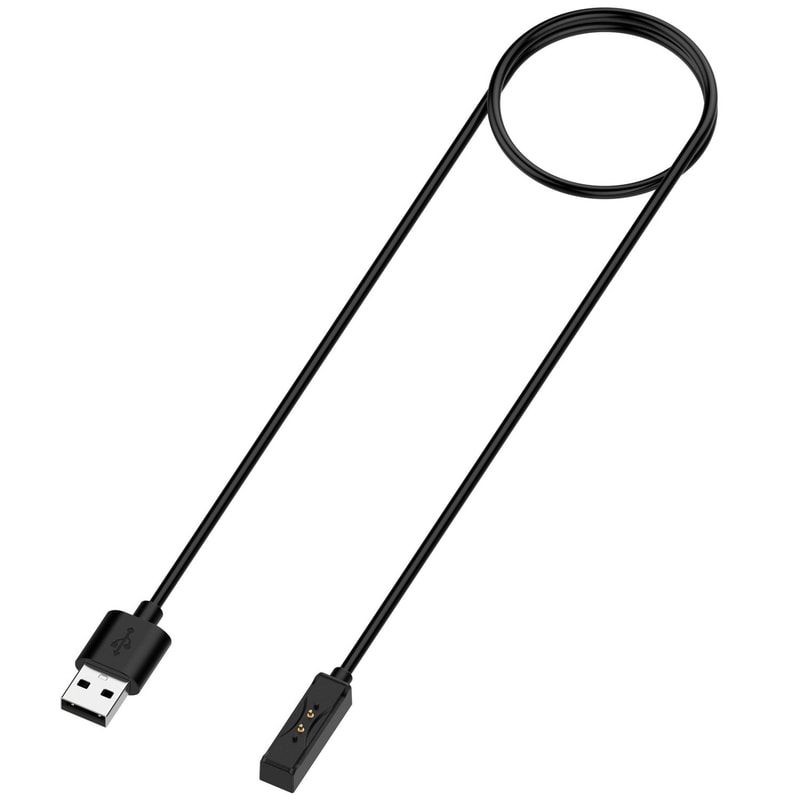 Heart Rate Monitor Magnetic Charging Cable 1m Black Fast Charging Charger Cable