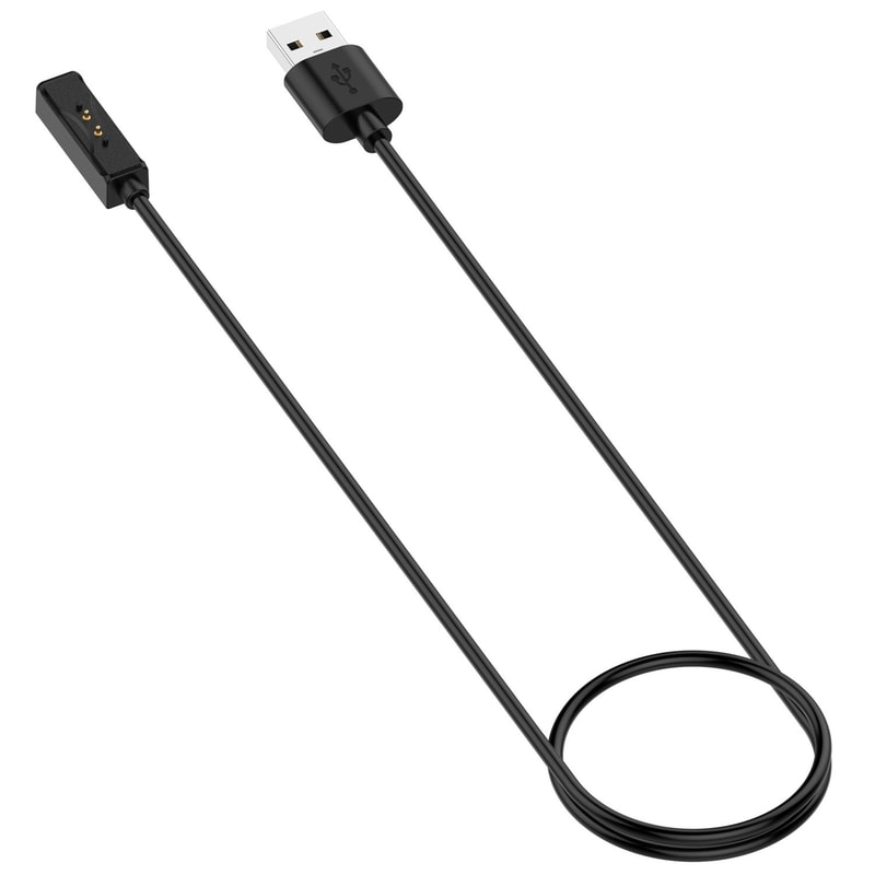 Heart Rate Monitor Magnetic Charging Cable 1m Black Fast Charging Charger Cable