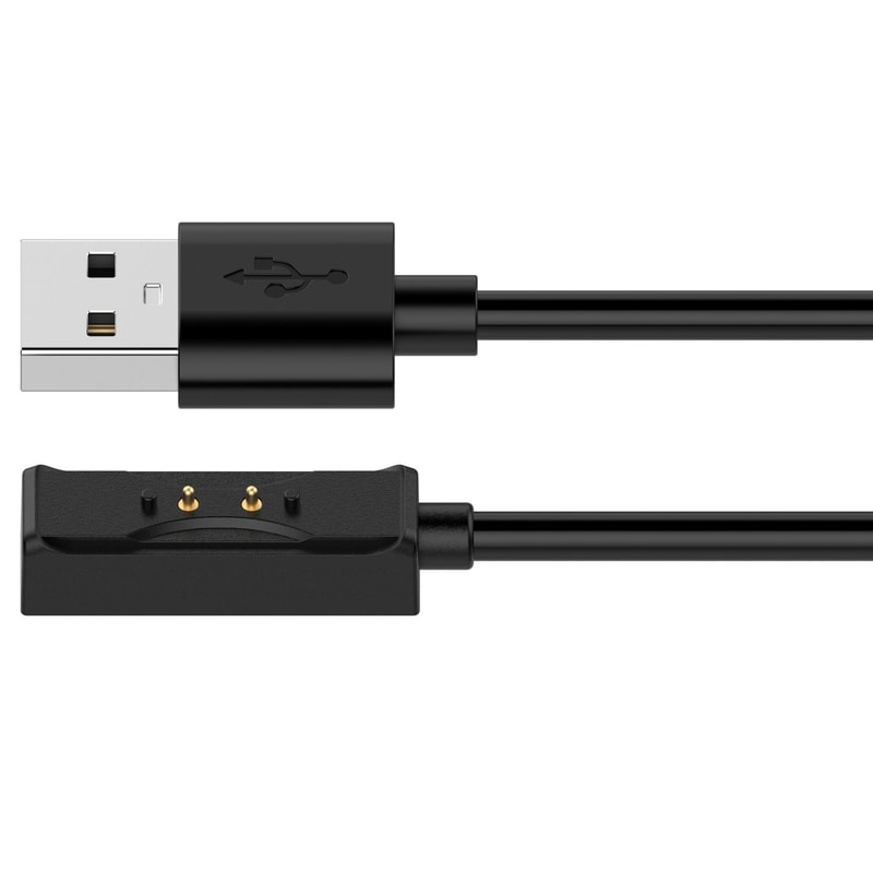 Heart Rate Monitor Magnetic Charging Cable 1m Black Fast Charging Charger Cable