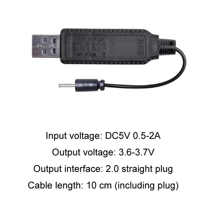3.7V Lithium Battery Charging Cable JST 2.0 Straight Header with Reverse Polarity Protection 10cm