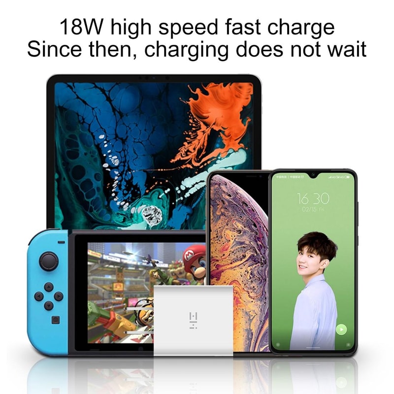 Xiaomi ZMI 20W USB-C Fast Charger Compact Power Adapter for iPhone Android Devices