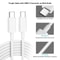 2m USB-C to USB-C 3.1 Fast Charging Cable 2A Data Sync White