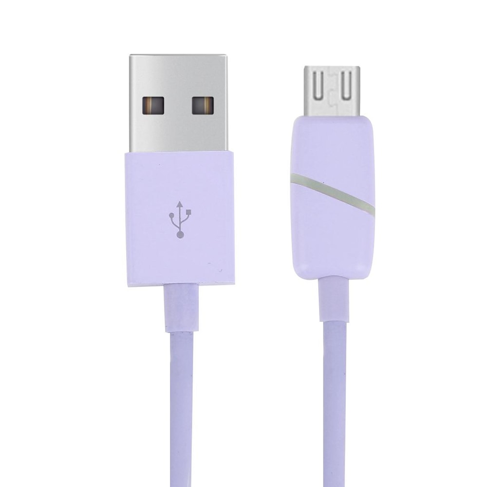 1M Circular Bobbin Micro USB To USB 20 LED Charging Data Sync Cable 3