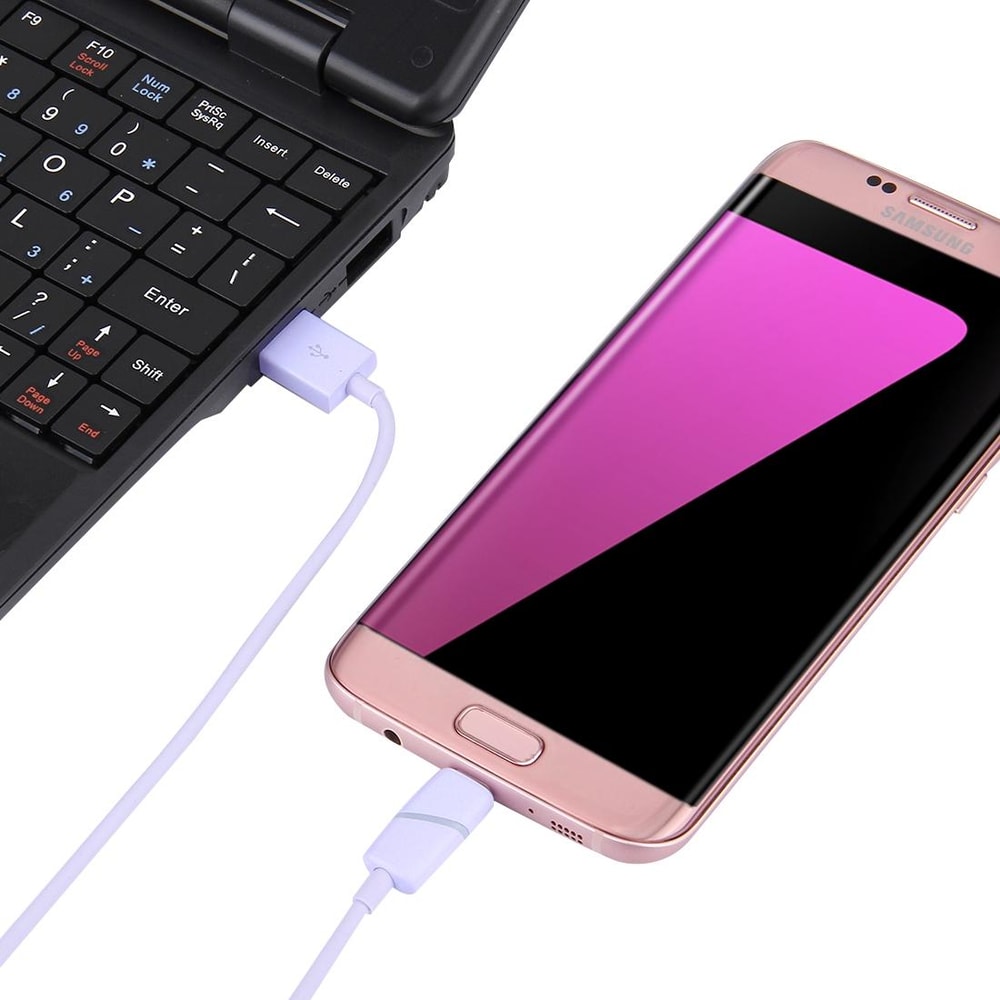 1M Circular Bobbin Micro USB To USB 20 LED Charging Data Sync Cable 8