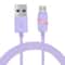 1M Circular Bobbin Micro USB To USB 20 LED Charging Data Sync Cable 5
