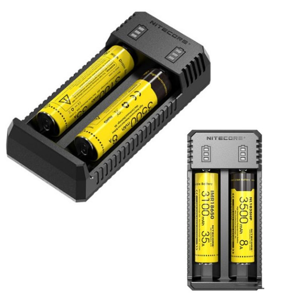 Nitecore UI2 Dual Slot Smart USB Lithium Battery Charger for 21700 Li-ion Batteries