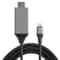 USB-C to HDMI Adapter Cable 2m, Type-C to HDMI Converter for HD Display Output