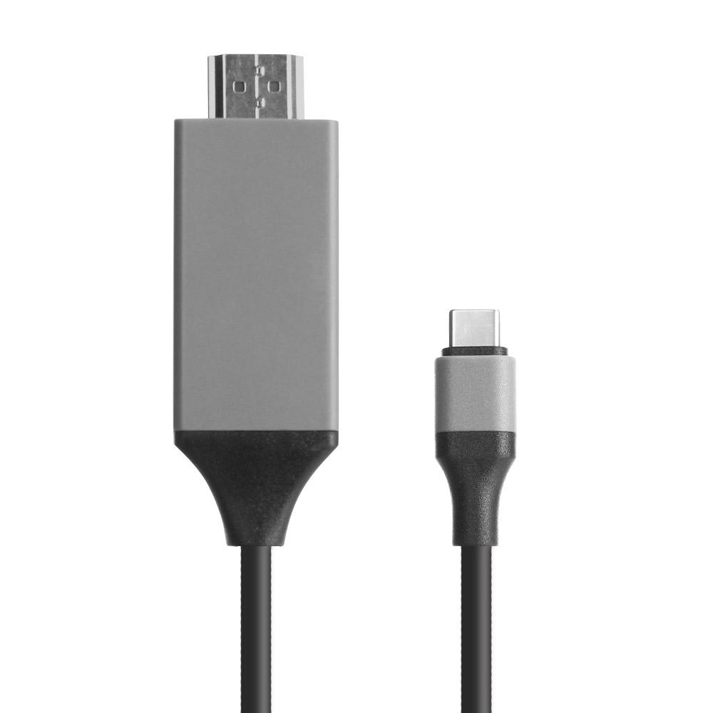 USB-C to HDMI Adapter Cable 2m, Type-C to HDMI Converter for HD Display Output