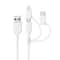 Anker 3-in-1 MFi Certified Lightning, Micro USB & USB-C Fast Charging Cable