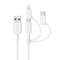 Anker 3-in-1 MFi Certified Lightning, Micro USB & USB-C Fast Charging Cable