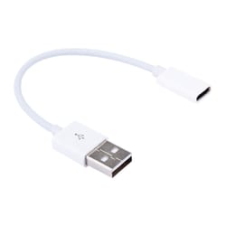15cm usb 2.0 male to usb-c female adapter cable, type-c converter lead (white)