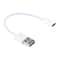 15cm USB 2.0 Male to USB-C Female Adapter Cable, Type-C Converter Lead (White)