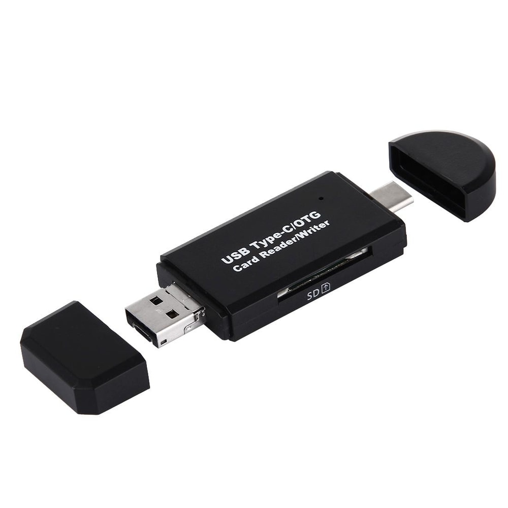 3-in-1 USB-C Card Reader Adapter OTG Multi Port SD Micro USB Hub