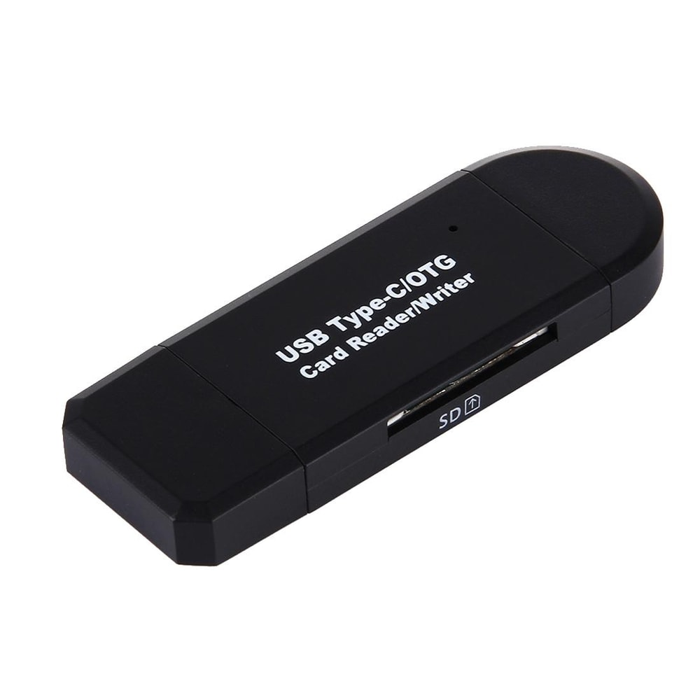 3-in-1 USB-C Card Reader Adapter OTG Multi Port SD Micro USB Hub