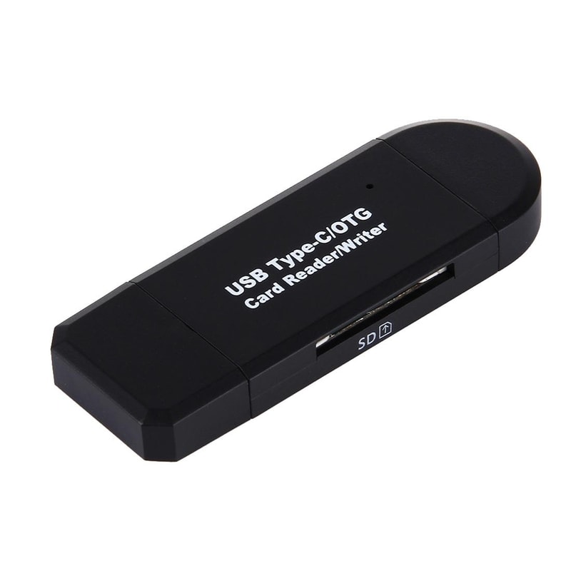 3-in-1 USB-C Card Reader Adapter OTG Multi Port SD Micro USB Hub