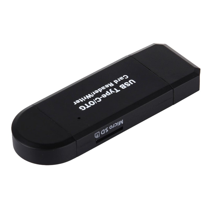 3-in-1 USB-C Card Reader Adapter OTG Multi Port SD Micro USB Hub