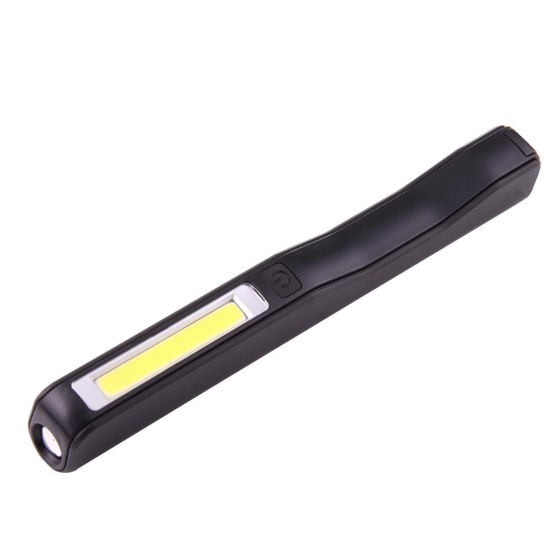 Rechargeable COB LED Pen Work Light Magnetic Clip Flashlight 100LM Portable Inspection Light 2
