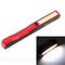 Rechargeable COB LED Pen Work Light Magnetic Clip Flashlight 100LM Portable Inspection Light 13